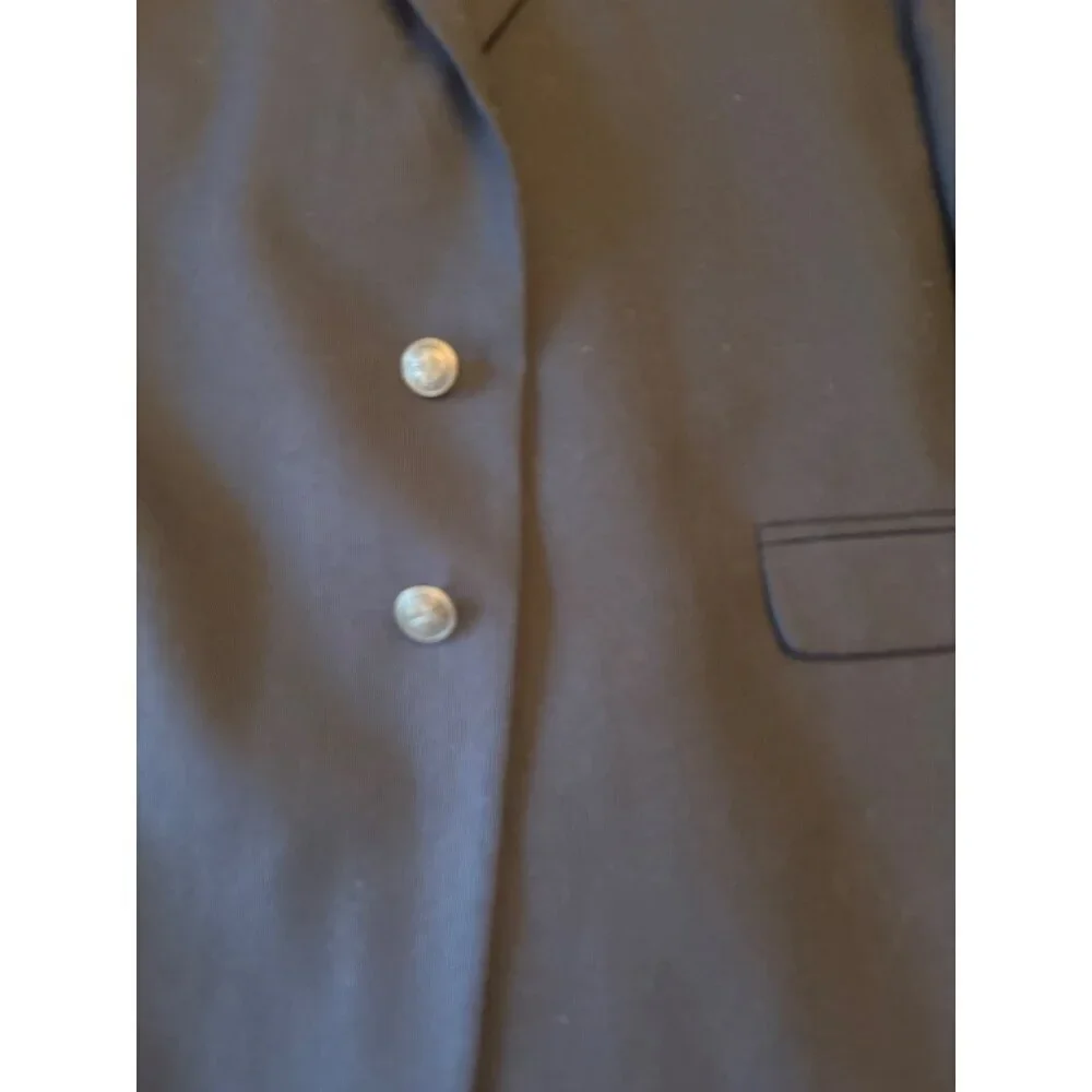 Nordstrom Boys Wool & Polyester Blend Blazer Size 20 Dark Navy